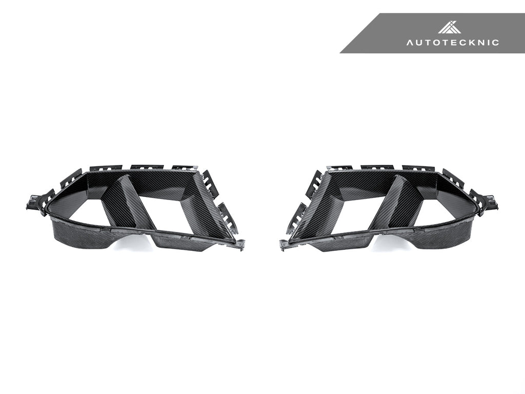 AutoTecknic Dry Carbon Front Bumper Lower Vent Set - BMW G80 M3 | G82/ G83 M4