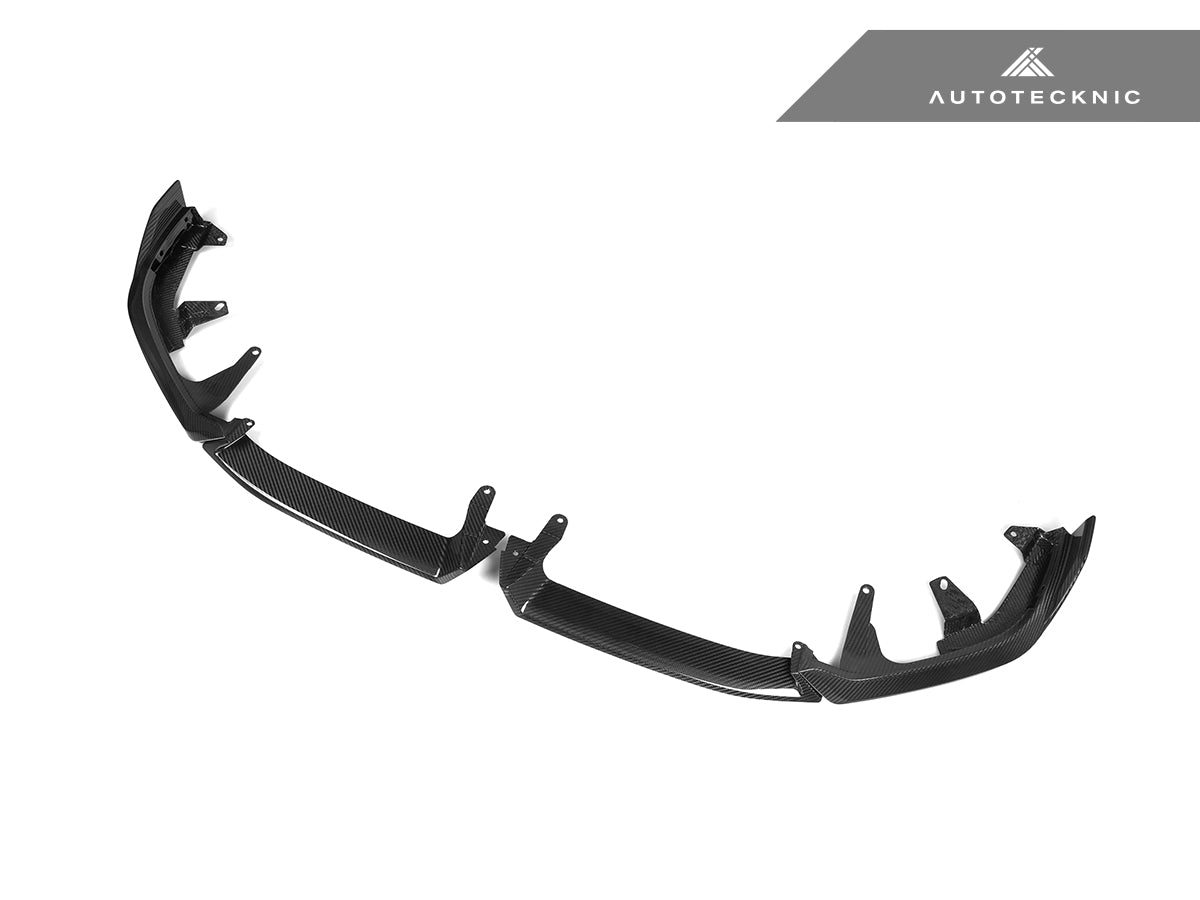 AutoTecknic Dry Carbon Front Lip Splitter Set - BMW G60 5-Series