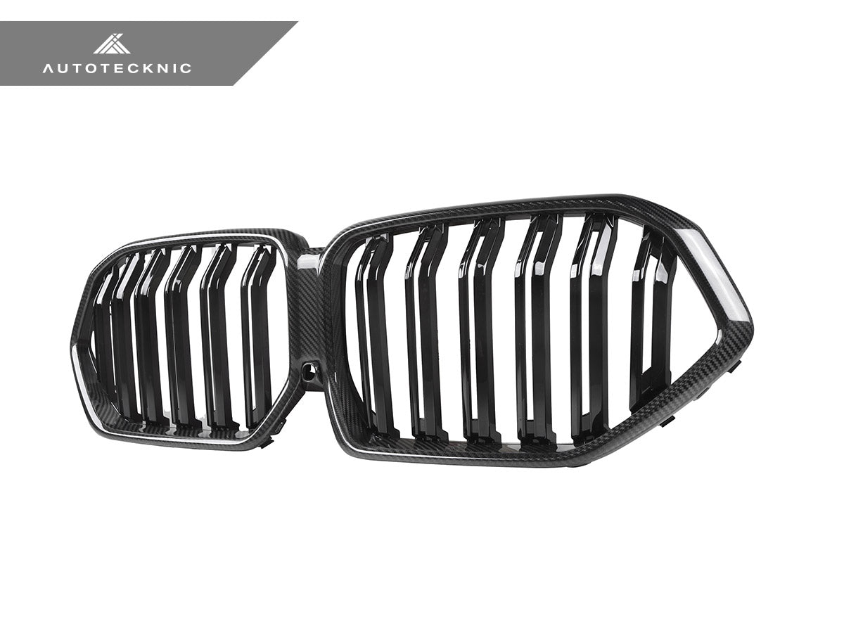 AutoTecknic Dual-Slat Carbon Fiber Front Grille - BMW G06 X6 LCI