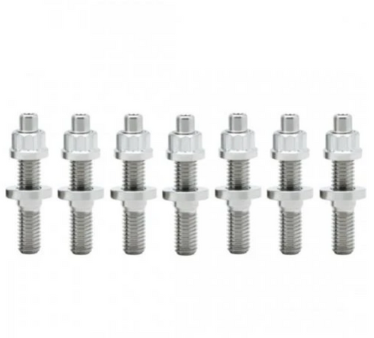 BLOX Racing SUS303 Stainless Steel Exhaust Manifold Stud Kit M8 x 1.25mm 45mm in Length - 9-piece - BXFL-00307-9
