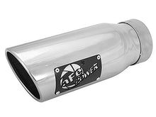 Load image into Gallery viewer, aFe MACH Force-Xp Universal Exhaust Tip 3-1/2Inlet x 4-1/2IN Outlet x 12IN L Polished Left Side Exit - 49T35452-P12