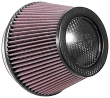 Load image into Gallery viewer, K&amp;N Universal Carbon Fiber Filter 6in Flange / 7-1/2in OD-B / 5-1/8in OD-T / 5in H - RP-2960