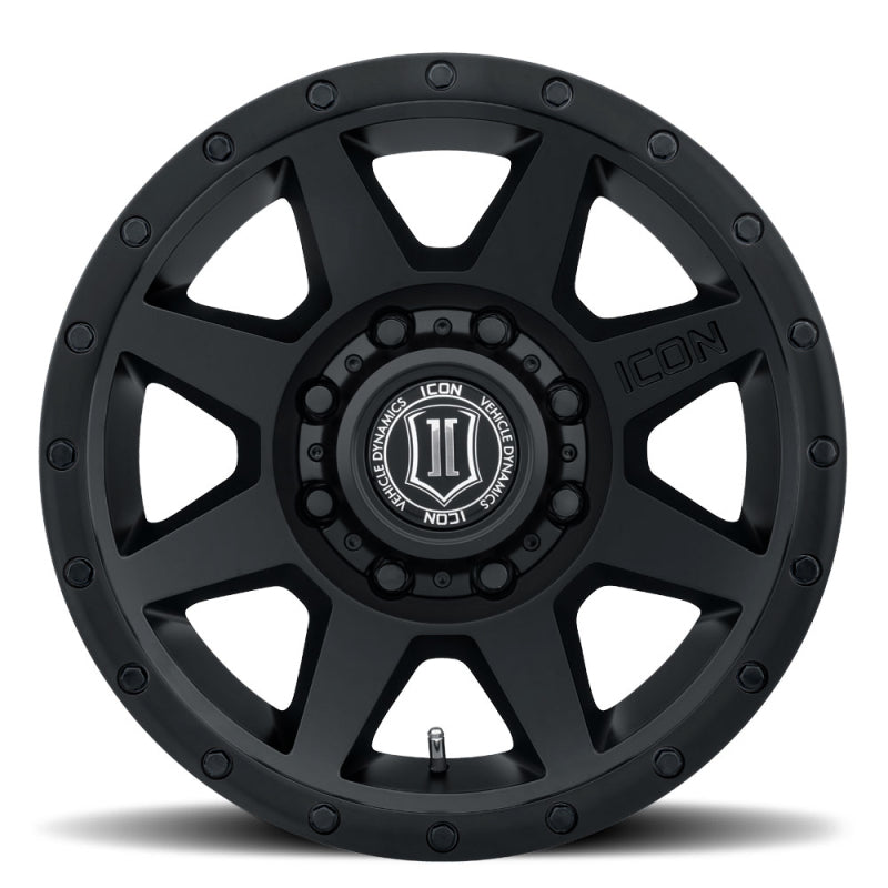 ICON Rebound HD 17x8.5 / 8x170 / 6mm / 5in BS Double Black Wheel - 1817858150DB