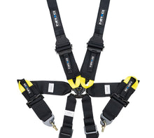 Load image into Gallery viewer, NRG FIA 6pt 2in. Shoulder Belt for HANS Device/ Rotary Cam Lock Buckle/ 3in. Waist Belt - Black - SBH-HRS6PCBK