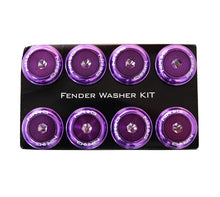 Load image into Gallery viewer, NRG Fender Washer Kit w/Color Matched M8 Bolt Rivets For Plastic (Purple) - Set of 8 - FW-800PP