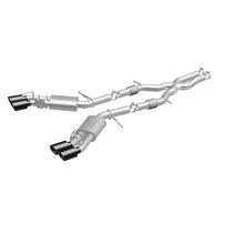 Load image into Gallery viewer, MagnaFlow SYS Cat-Back 2015-2017 Cadillac CTS-V 6.2L Quad 4in Carbon Fiber Tips - 19011