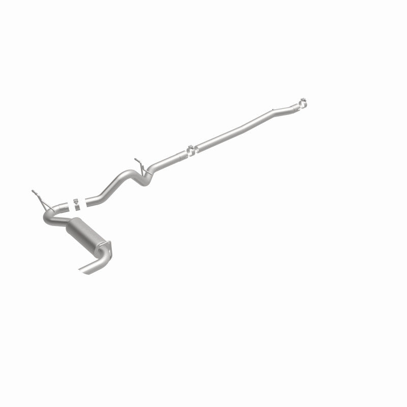 MagnaFlow 12-14 Jeep Wrangler 4dr Single Straight Rear P/S Exit Stainless C/B Performance Exhaust - 15117