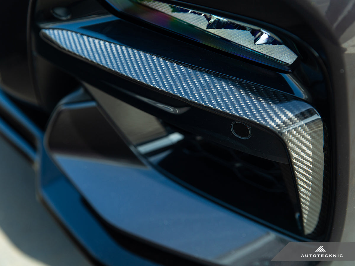 AutoTecknic Carbon Fiber Front Bumper Trim Set - BMW G01 X3 | G02 X4 M40I Pre-LCI