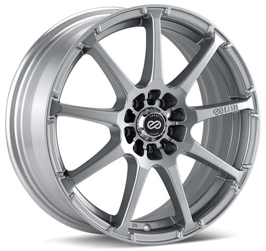 Enkei EDR9 17x8 5x100/114.3 38mm Offset 72.6 Bore Diameter - Silver Wheel - 441-780-0238SP