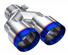 Load image into Gallery viewer, MBRP Burnt End Tip 2.5 ID, Dual 3.5 OD Out, 9.5 length, Single wall 304 Stainless Steel - T5171BE