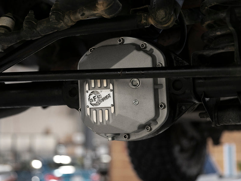 aFe 97-18 Jeep Wrangler TJ/JK Dana 30 Street Series Differential Cover w/ Machined Fins - Raw - 46-71130A