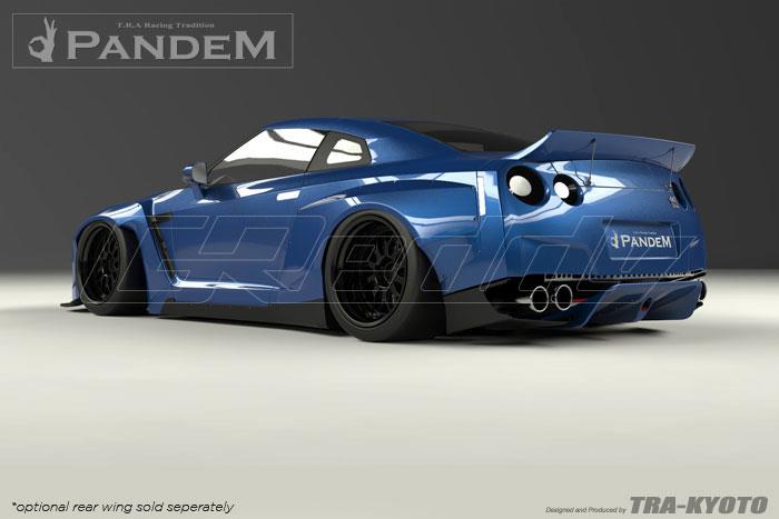GReddy Nissan GTR R35 Version 2 Pandem X Rocket Bunny Rear Under Diffuser - 17020611