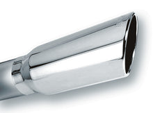 Load image into Gallery viewer, Borla 4in Inlet 5in Round Rolled Angle Cut w/ Clamp x 14in Long Exhaust Tip - 20249