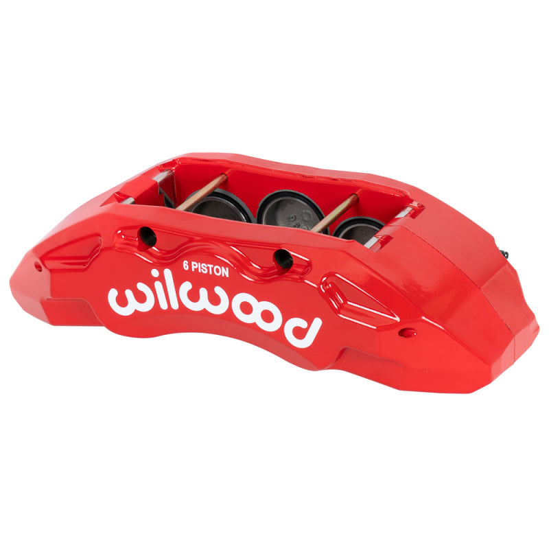 Wilwood caliper TX6-DM 05-12 ford F-250/350 2.00 /1.88/1.88 1.50 rotor R/H red - 120-17608-RD