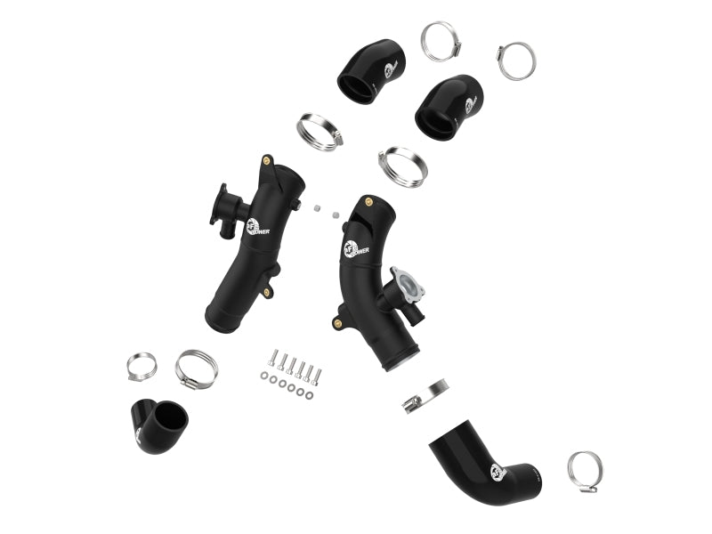 aFe 2022 Toyota Tundra V6-3.5L (tt) BladeRunner 2.5in Aluminum Hot Charge Pipe - Black - 46-20568-B
