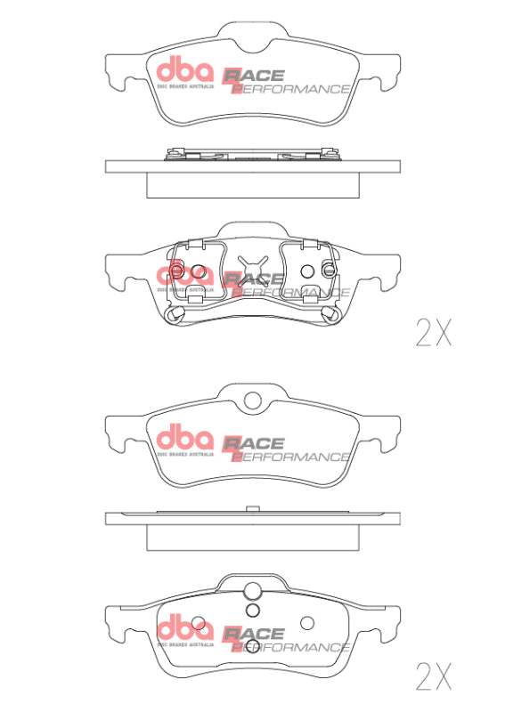 DBA 02-14 Mini Cooper RP Performance Rear Brake Pads - DB1501RP