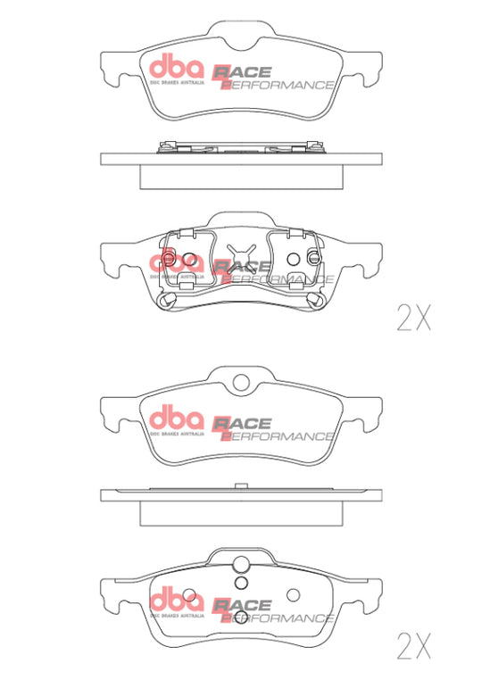 DBA 02-14 Mini Cooper RP Performance Rear Brake Pads - DB1501RP