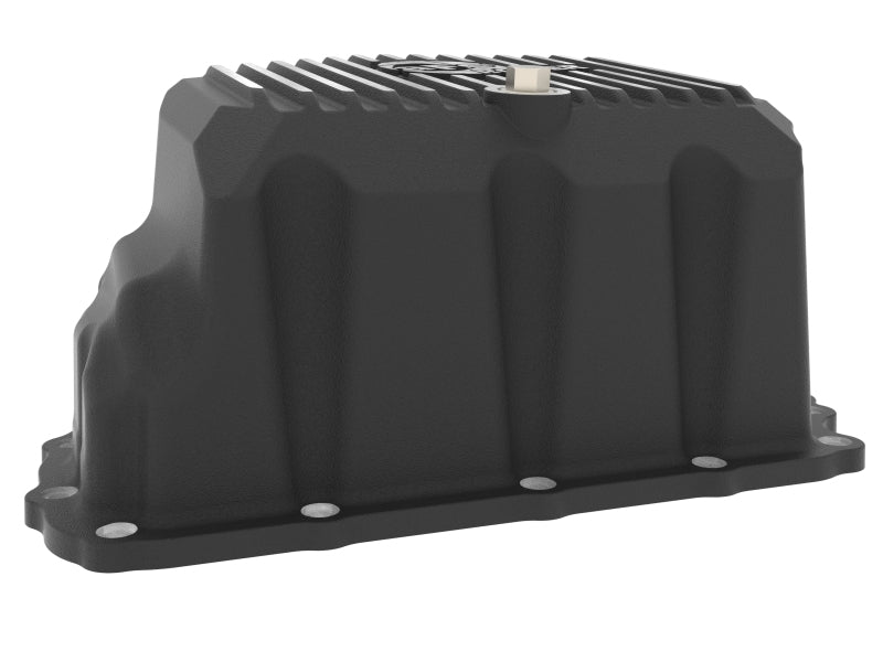 aFe 20-25 GM Diesel V8-6.6L L5P Engine Oil Pan w/ Machined Fins - 46-71370B