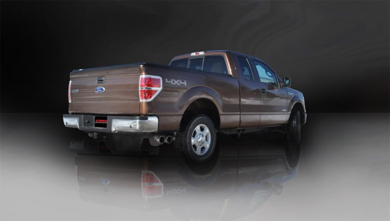 Corsa 2011-2014 Ford F-150 EcoBoost 3.5L V6 Polished Sport Cat-Back Exhaust - 14392