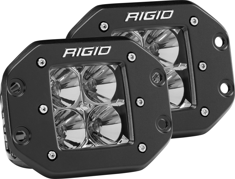 Rigid Industries Dually - Flush Mount - Flood - Set of 2 - 212113