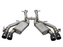 Load image into Gallery viewer, aFe MACHForce XP 3in 304 SS Axle-Back Exhaust Dual Exhaust (NPP) w/ Black Tips 16-17 Camaro SS V8 - 49-34068-B