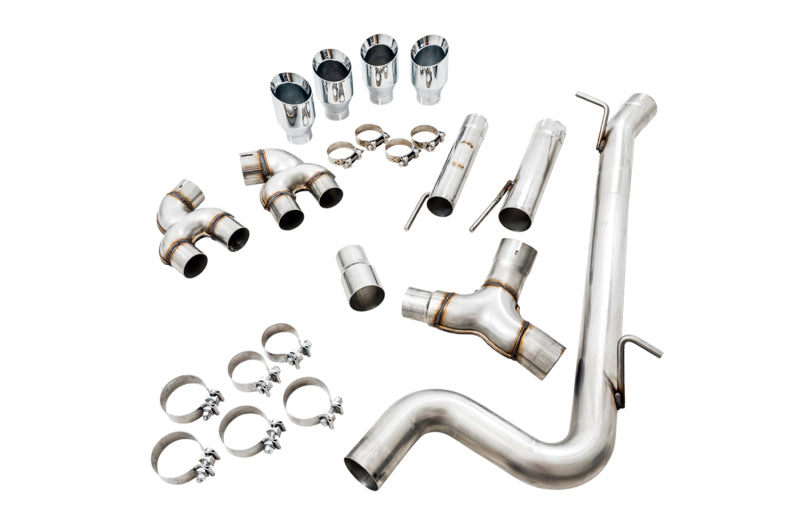 AWE Tuning MK7.5 Golf R Track Edition Exhaust w/Chrome Silver Tips 102mm - 3015-42140