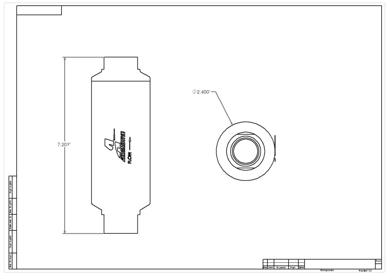 Aeromotive Pro-Series In-Line Fuel Filter - ORB-12 - 10 Micron Microglass Element - 12339