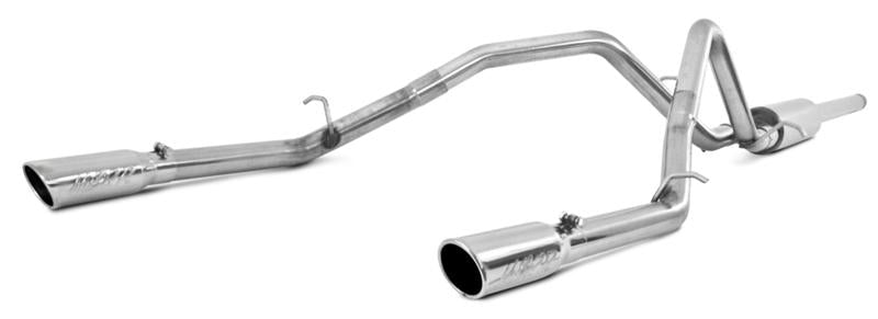 MBRP 14 Chevy/GMC 1500 Silverado/Sierra 4.3L V6/5.3L V8 Dual Split Rear T409 3in Cat Back Exhaust - S5084409