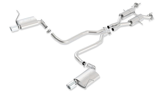 Borla 11-16 Jeep Grand Cherokee Limited/Laredo 5.7L 8cyl 4WD/RWD SS Catback Exhaust - 140406