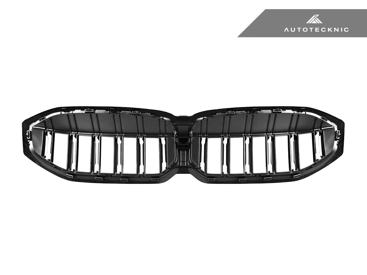 AutoTecknic Dry Carbon Fiber Dual-Slat Front Grille - BMW G20 3-Series LCI