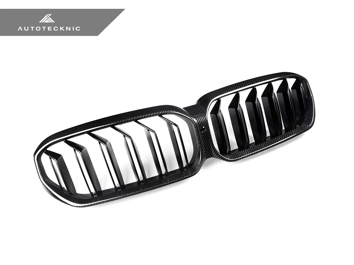 AutoTecknic Dry Carbon Fiber Dual-Slats Front Grilles - BMW G30 5-Series LCI