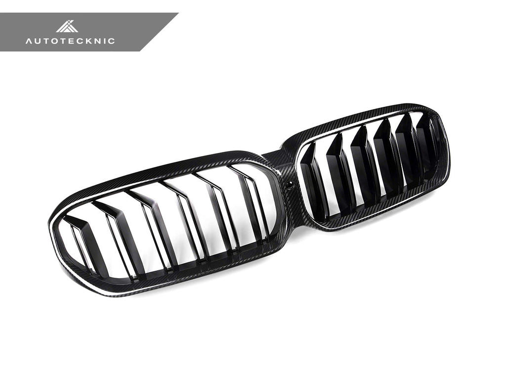 AutoTecknic Dry Carbon Fiber Dual-Slats Front Grilles - BMW G30 5-Series LCI