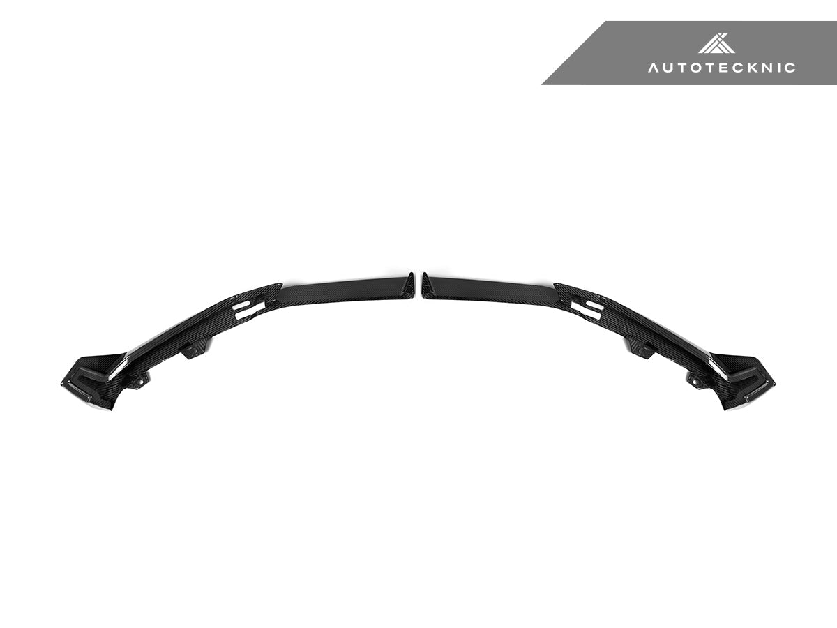 AutoTecknic Dry Carbon Front Lip Set - BMW G06 X6 M-Sport LCI