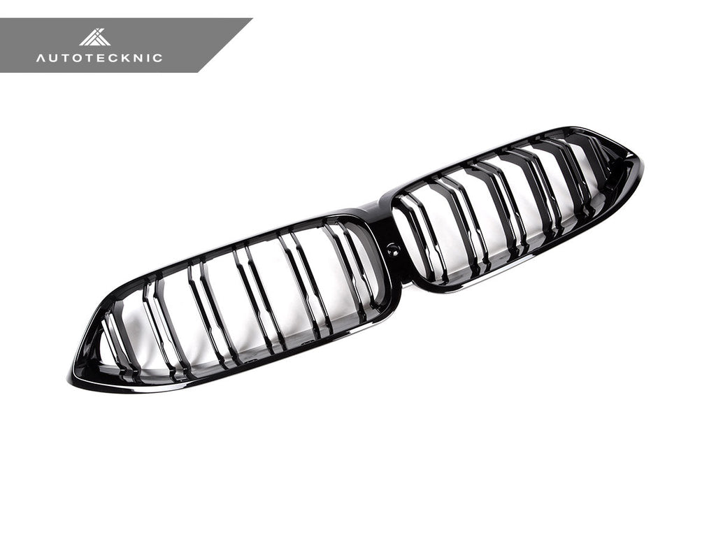 AutoTecknic Dual-Slats Gloss Black Front Grille - BMW G14/ G15/ G16 8-Series
