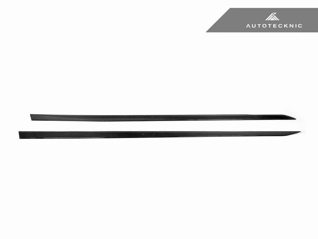 AutoTecknic Dry Carbon Fiber Side Skirt Extension Set - BMW G60 5-Series