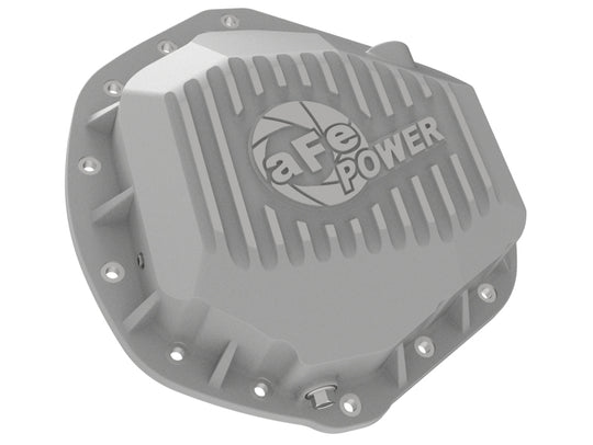 aFe Street Series Rear Differential Cover Raw w/ Machined Fins 01-18 GM Diesel Trucks V8-6.6L (td) - 46-71060A