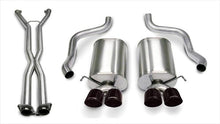 Load image into Gallery viewer, Corsa 06-08 Corvette C6 Sport Cat-Back Dual Rear Exit w/ 3.5in Black PVD Tips - 14169CB6BLK