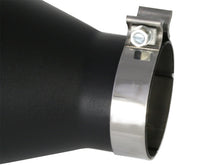 Load image into Gallery viewer, aFe MACHForce XP Exhausts Tips SS-304 EXH Tip 4In x 7Out x 18L Bolt-On (blk) - 49-92023-B