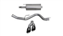 Load image into Gallery viewer, Corsa 2015-2020 Ford F-150 5.0L V8 (Super Crew Cab) Black Sport Single Side Dual 4in Tips CB Exhaust - 14837BLK