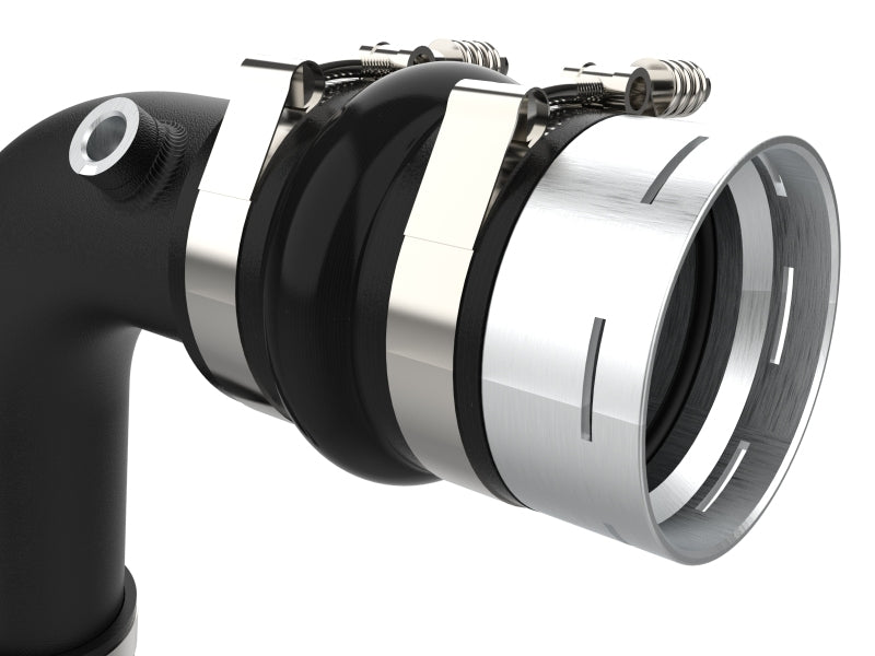 aFe 23-24 Ford F250/F350 Super Duty V8-6.7L BladeRunner 3 In. Aluminum Hot and Cold Charge Pipe- BLK - 46-20684-B