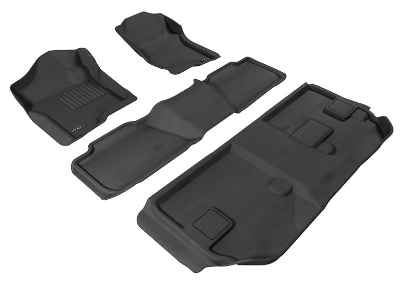 3D MAXpider 07-14 Chevrolet Suburban w/ Bench 2nd Row Kagu Black Full Set - L1CH04601509