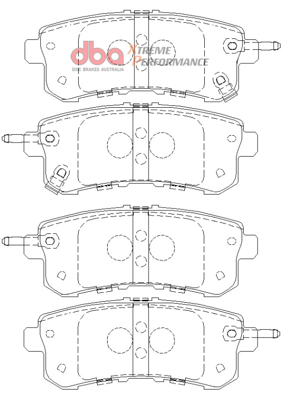 DBA 11-13 Infiniti QX56 (Rear Rotor) XP Performance Rear Brake Pads - DB2244XP