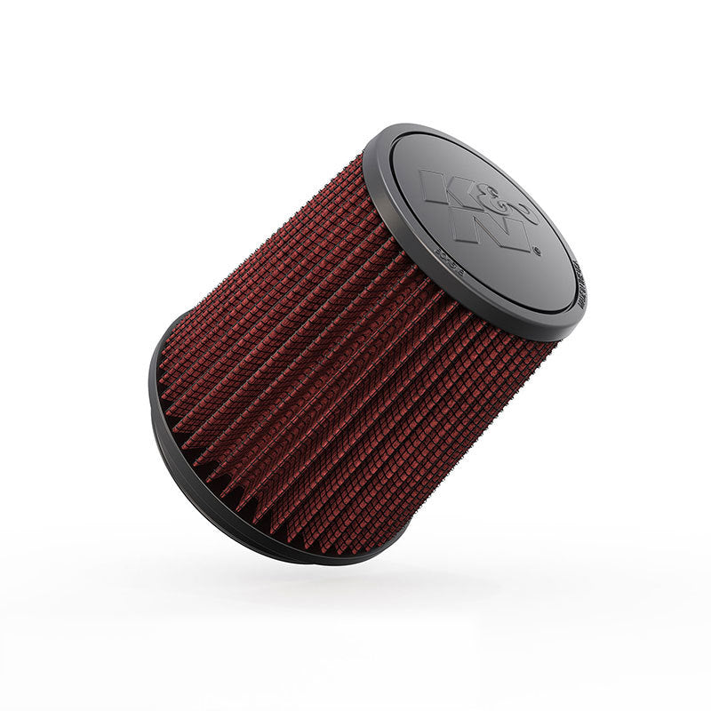 K&N Filter Universal Rubber Filter Round Tapered 4.5in  Flange 5.875in Base 4.5 inch Top 6in  Height - RU-4740