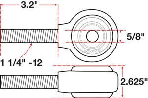 SPC Performance xAxis Rod End Ball Joint - 15738