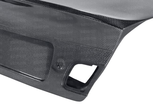 Seibon 99-04 BMW 3 Series 2DR E46 CSL Carbon Fiber Trunk Lid - TL9904BMWE462D-C