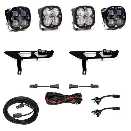 Baja Designs 2021+ Ford F150 Fog Pocket Kit SAE Clear Squadron Sport DC - 447697