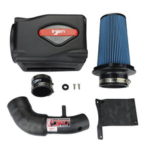 Load image into Gallery viewer, Injen 07-09 Wrangler 3.8L V6 w/ Box Wrinkle Black Power-Flow Air Intake System - PF5002WB