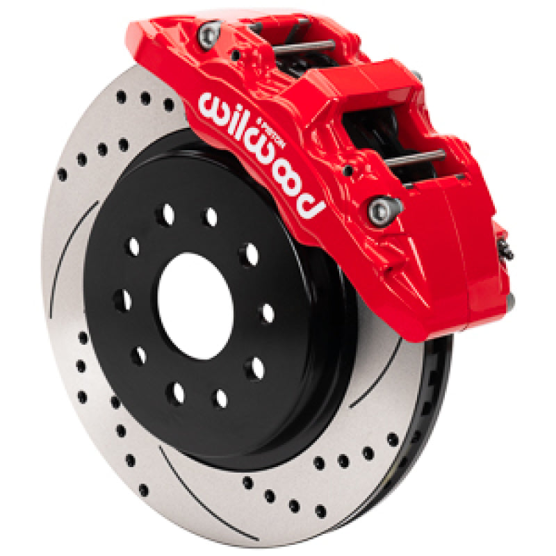 Wilwood 18-25 Jeep Wrangler (JL)/20-25 Jeep Gladiator (JT) Aero6-DM Front Brake Kit - D&S - Red - 140-17275-DR
