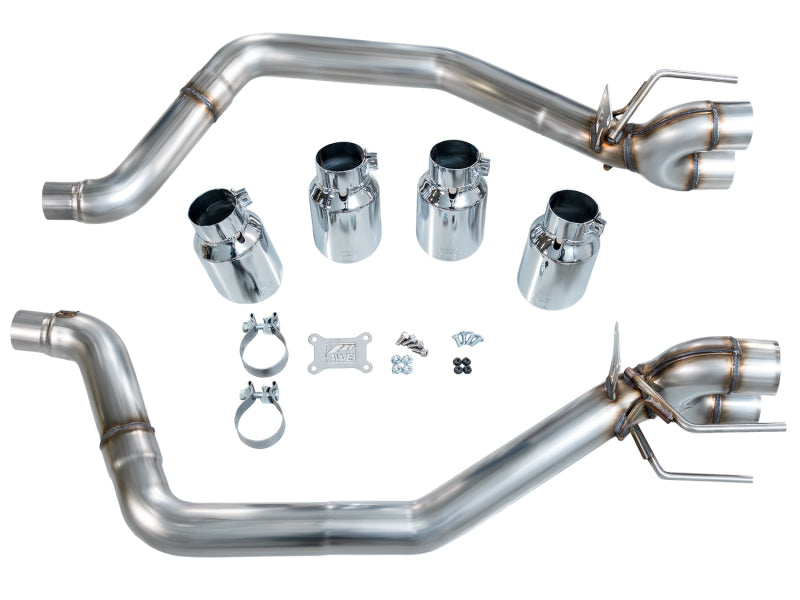 AWE Tuning 09-13 Chevrolet Corvette 6.2L Track Edition Axle-Back Exhaust w/ Chrome Silver Tips - 3020-42662