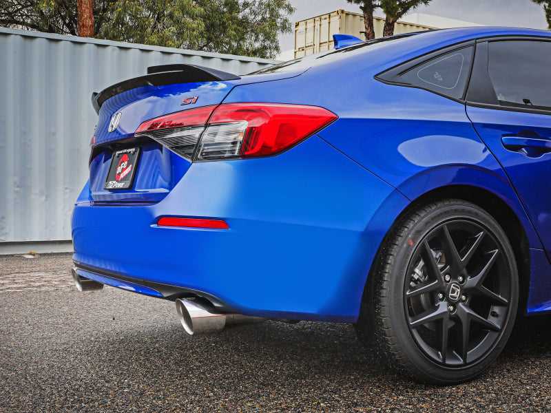 aFe 22-23 Honda Civic Si L4 1.5L (t) Takeda 2.5in to 3in 304 SS Cat-Back Exhaust w/ Polished Tips - 49-36630-P